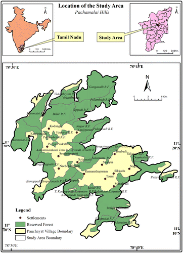 Geographic location of Pachamalai Hills, Tamil Nadu (Adopted from Prabhakaran and Jawahar Raj, 2018)